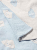 John Lewis cloud chenille blanket blue, UK version