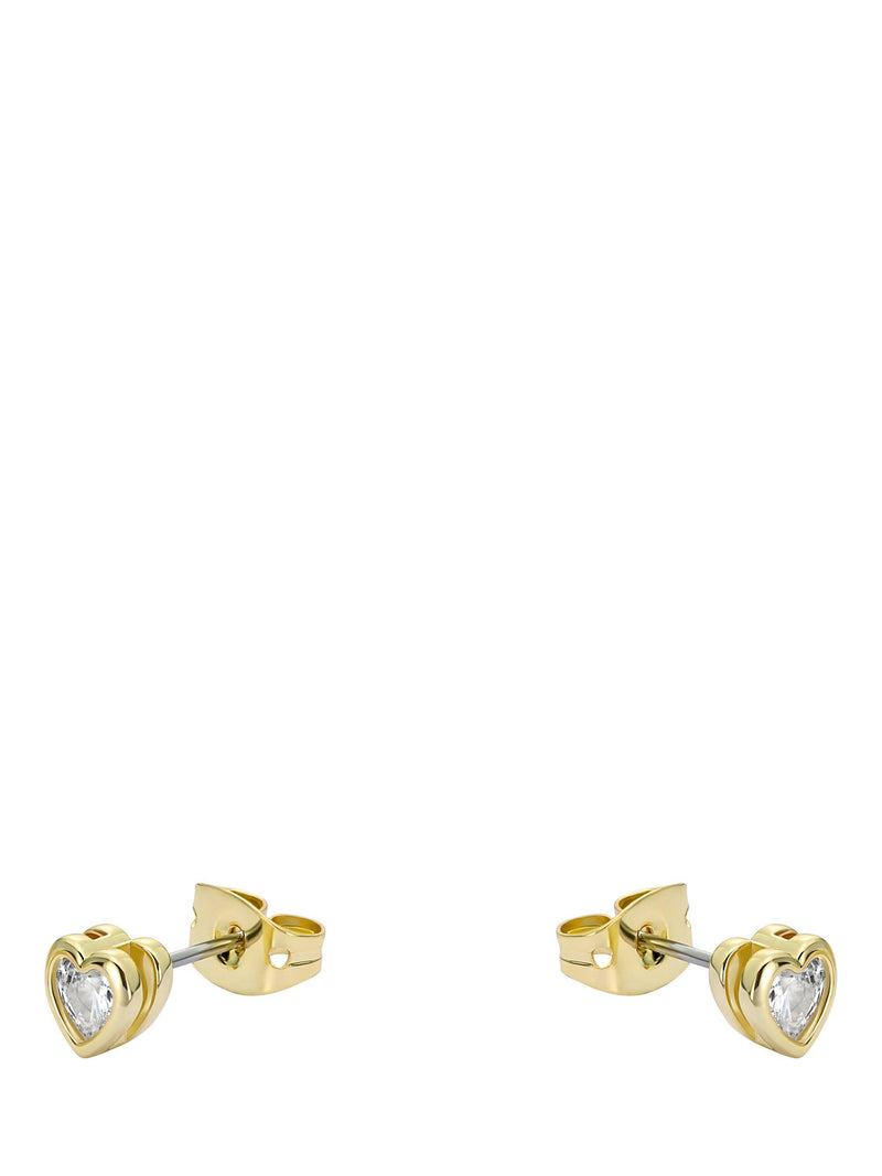 Ted Baker mini crystal heart stud earrings (British brand)