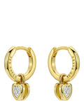Ted Baker crystal heart huggie earrings - British product