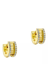 John Lewis Ted Baker Rosy Crystal Roll Huggie Earrings- Buy online at McGrocer