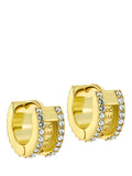 Ted Baker Rosy Crystal Roll Huggie Earrings, imported from the UK