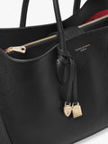 Aspinal of London leather tote bag black (British brand)