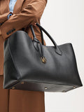Aspinal of London leather tote bag black (British brand)