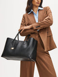 Aspinal of London leather tote bag black (British brand)