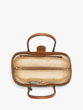 Aspinal of London tan woven leather tote bag, British brand
