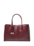 Aspinal of London leather tote bag burgundy - British product