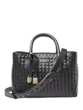 Aspinal of London Woven Leather Midi Tote Bag