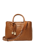 Aspinal of London Woven Leather Midi Tote Bag