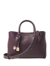 John Lewis Aspinal of London Midi London Leather Tote Bag Navy- Buy online at McGrocer