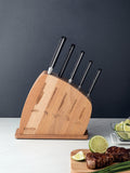 Tramontina Century Oak 6-piece knife block set (British brand)