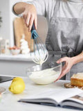 Joseph Joseph 2-in-1 silicone whisk in blue (British brand)