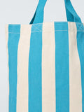 John Lewis teal stripe cotton tote bag - British product