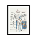 John Lewis Lucy Deaner print Fashion by the Sea 42x32cm British product