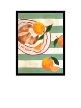 John Lewis John Lewis Emily Daborn 'Le Petit Dejeuner' Framed Print, Green/Multi, 42 x 32cm- Buy online at McGrocer