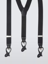 John Lewis John Lewis Button & Clip Braces, One Size, Black- Buy online at McGrocer