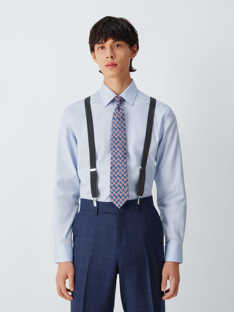 John Lewis spot pattern narrow braces black - British product