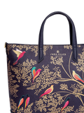 Sara Miller medium tote bag smokey bluebirds (British brand)