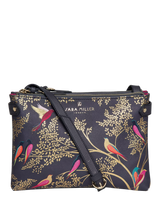 John Lewis Sara Miller Zipped Crossbody Bag Smokey Blue Birds- Buy online at McGrocer