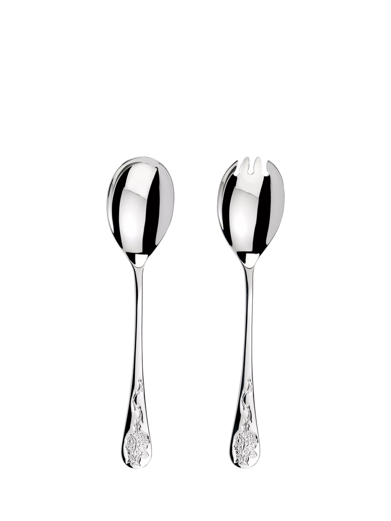 Morris & Co. Blackthorn stainless steel salad serving set (British brand)