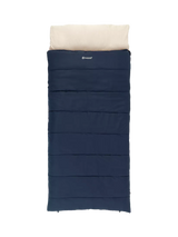 John Lewis Outwell Contour Lux Dual-Season Sleeping Bag Blue- Buy online at McGrocer