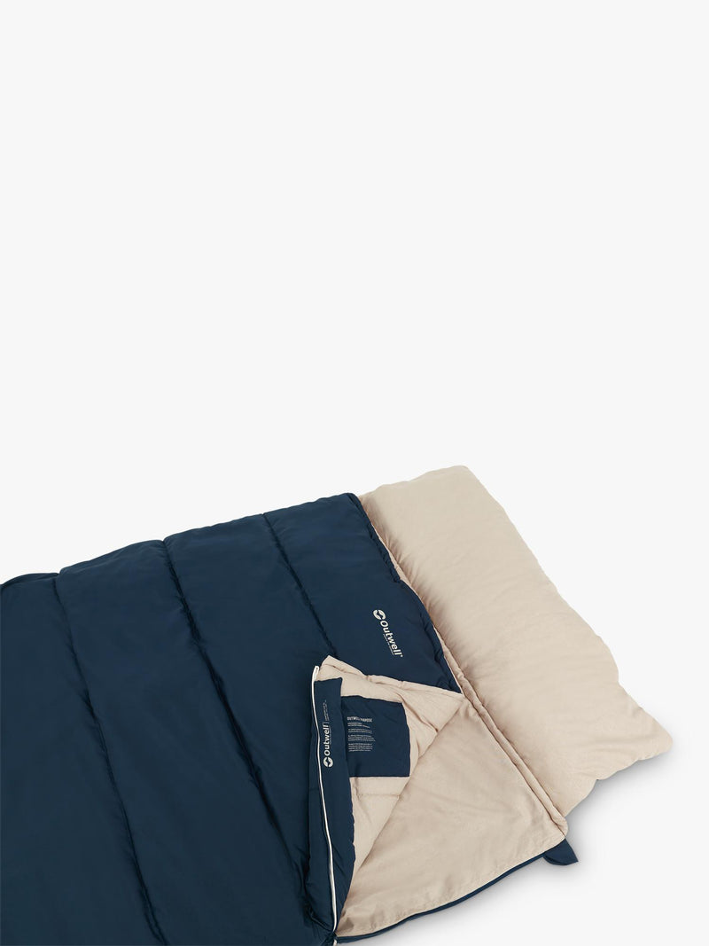 Outwell Contour Lux dual-season sleeping bag blue, UK version