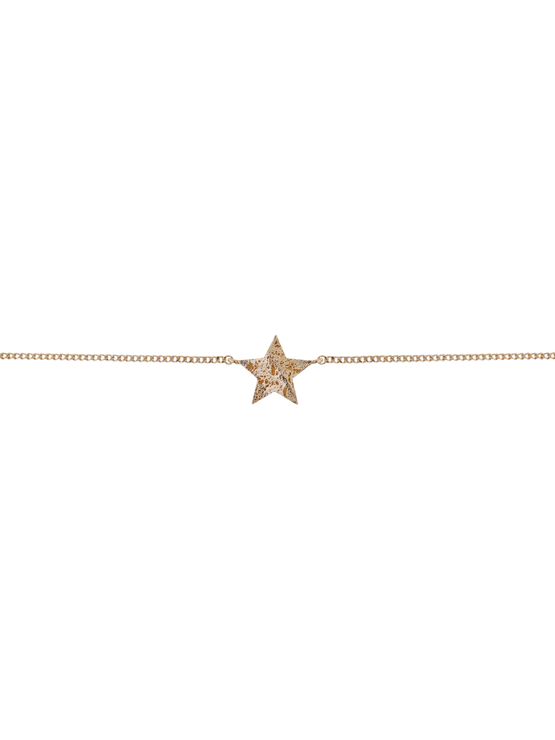 TUTTI star bracelet gold adjustable, imported from the UK