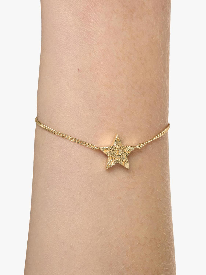 TUTTI star bracelet gold adjustable, imported from the UK