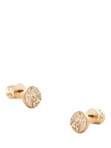 John Lewis TUTTI Whisper Mini Textured Disc Stud Earrings, Gold- Buy online at McGrocer