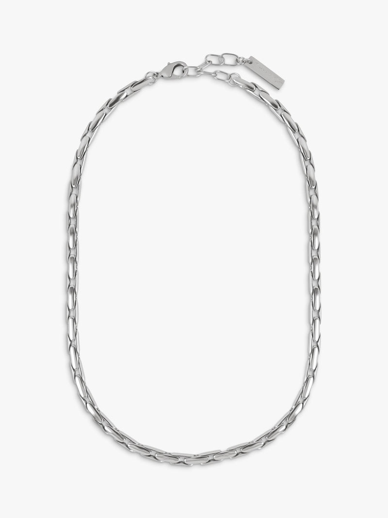 TUTTI Refine textured silver necklace, UK version
