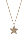 TUTTI Cosma star pendant necklace gold-plated sterling silver, imported from the UK