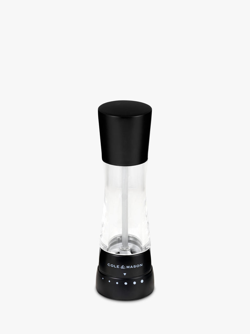 Cole & Mason Derwent salt and pepper mill set matt black - British product