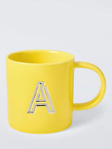 John Lewis John Lewis Embossed Alphabet Fine China Mug 320ml- Buy online at McGrocer