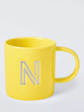 John Lewis Embossed Alphabet Fine China Mug 320ml