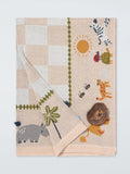 John Lewis safari knitted blanket 75x100 cm, imported from the UK