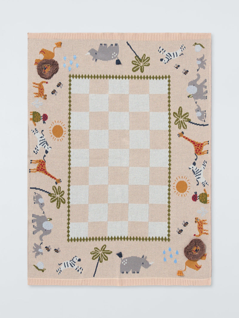 John Lewis safari knitted blanket 75x100 cm, imported from the UK