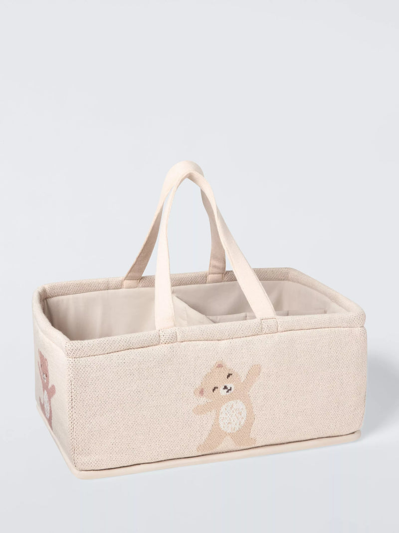 John Lewis Daydream Bear nappy caddy in brown, UK version