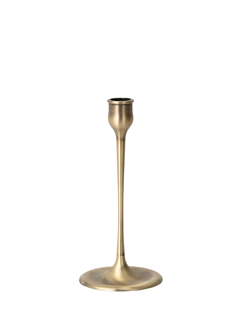 Neptune Heddon large brass candlestick H19cm - British product