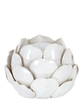 Neptune small stoneware artichoke tealight candle holder off white - British product