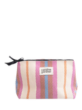 Caroline Gardner makeup bag check stripe large (British brand)