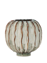 John Lewis Neptune Lavington Round Stoneware Vase Blue 22cm- Buy online at McGrocer