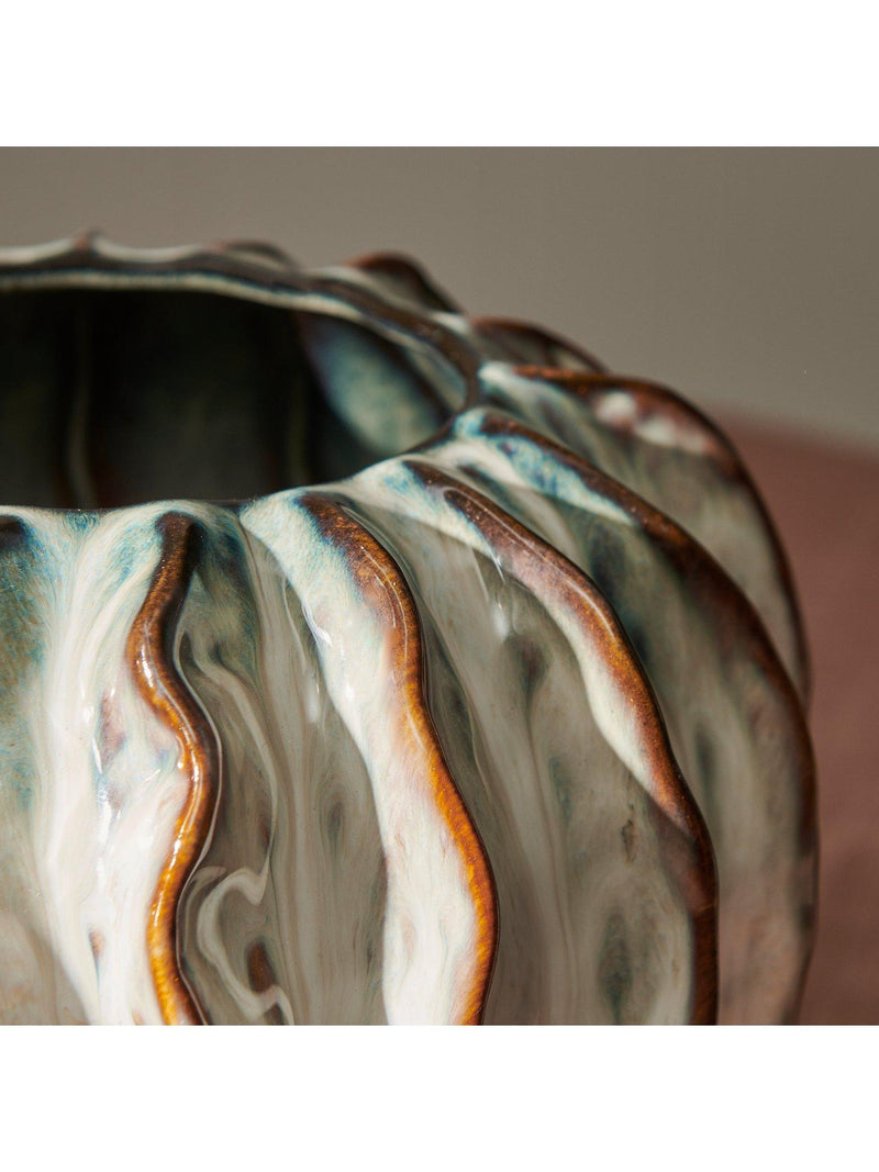 Neptune Lavington stoneware vase H22cm (British brand)