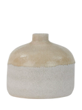 Neptune Leven Round Stoneware Bud Vase, H18cm, Off White