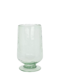 Neptune hammered glass hurricane vase H30.5cm, imported from the UK