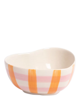 John Lewis Caroline Gardner Check Heart Trinket Bowl, Pink/Orange- Buy online at McGrocer