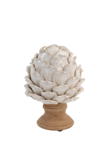 John Lewis Neptune Suthfield Small Stoneware Artichoke Ornament, Off White- Buy online at McGrocer