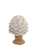 Neptune Suthfield small stoneware artichoke ornament off white, UK version