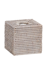 John Lewis Neptune Ashcroft Rattan Tissue Box Cover Natural/White Washed 14cm- Buy online at McGrocer