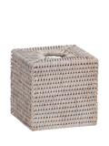 Neptune rattan tissue box natural white washed 14cm (British brand)