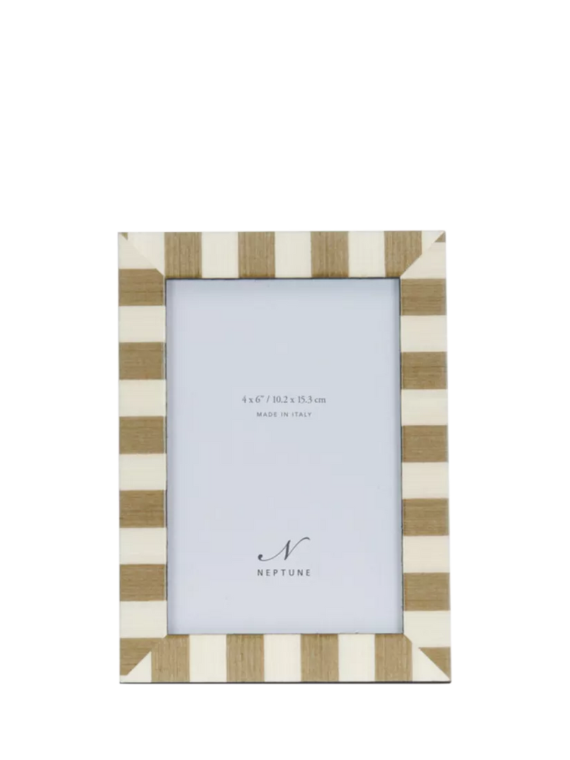 Neptune Montpellier Wood Photo Frame, 4 x 6" (10 x 15cm), Green/White