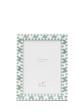 Neptune blue wood photo frame 5x7 inches, imported from the UK
